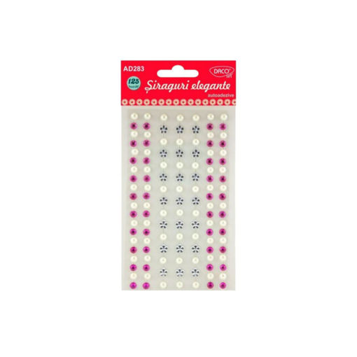 Picture of DACO ADHESIVE DIAMOND STRING PINK AND PEARL - 125 PIECES